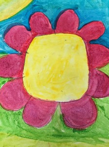 child's watercolor